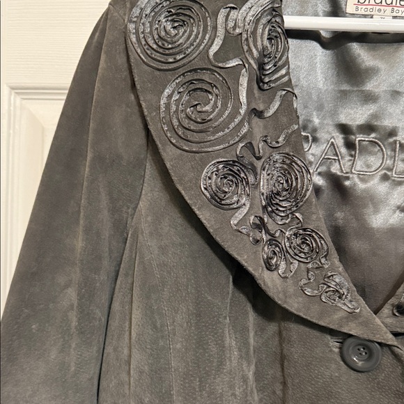 Bradley Charcoal Embroidered Women's Blazer - Picture 3 of 9